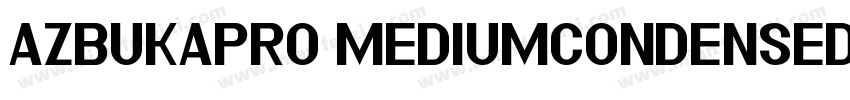 AzbukaPro MediumCondensed字体转换